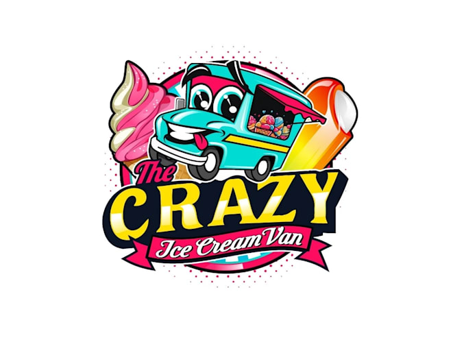 create wonderful and excellent cream van logo design
