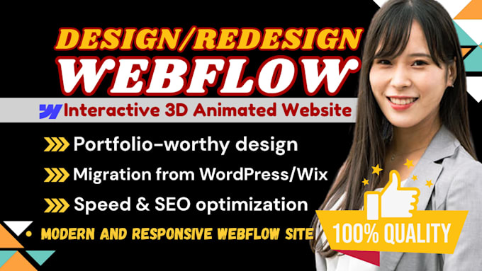 develop webflow website design, 3d interacted animated design, figma to webflow