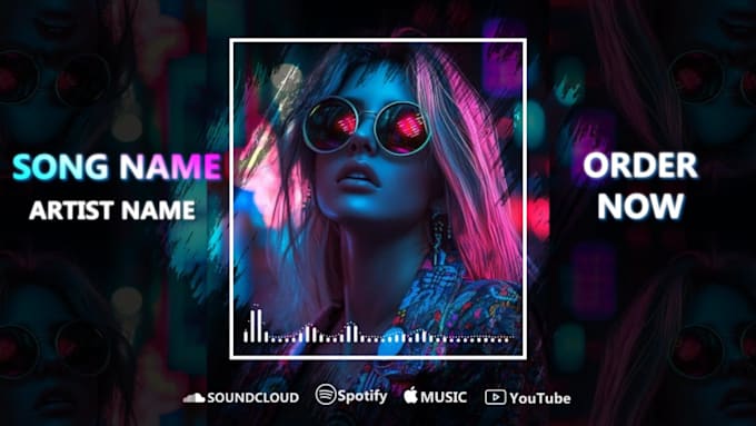 create audio spectrum or music visualizer for your song
