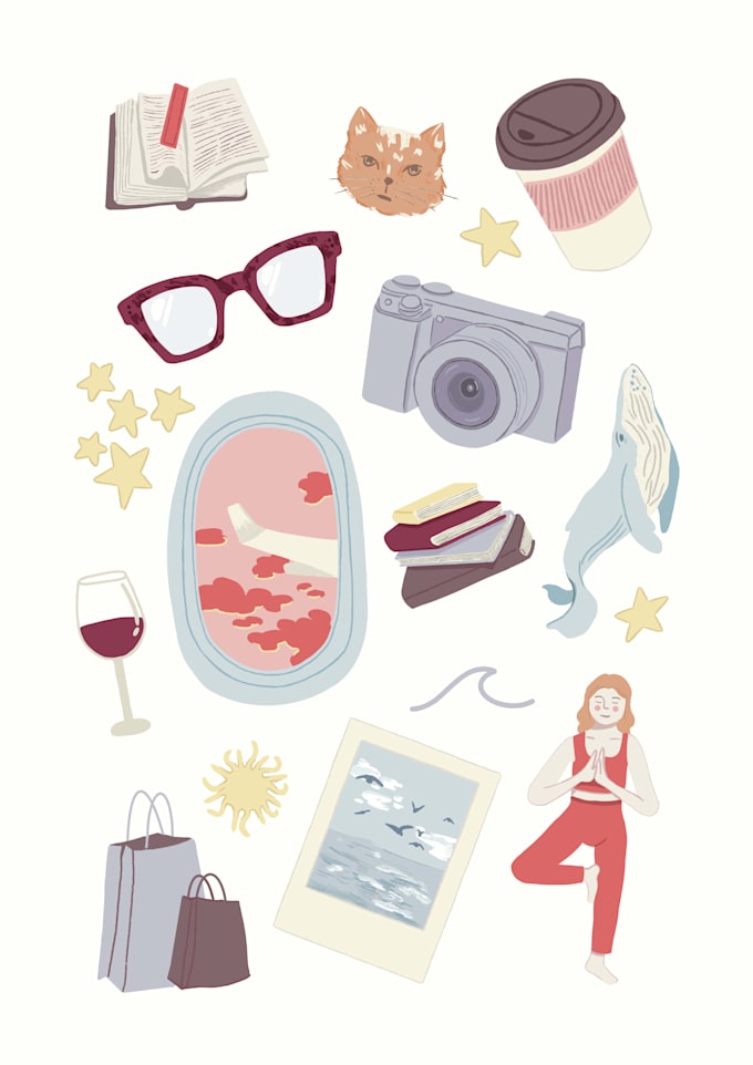 turn your favorite things into a personalized illustrations