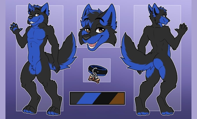 do furry art commission furry reference sheet anthro fursona oc furry ref sheet