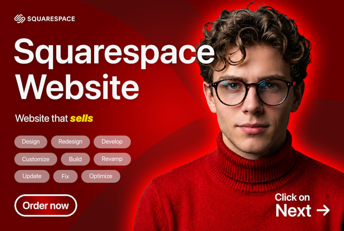 do squarespace website design or redesign for your business and services