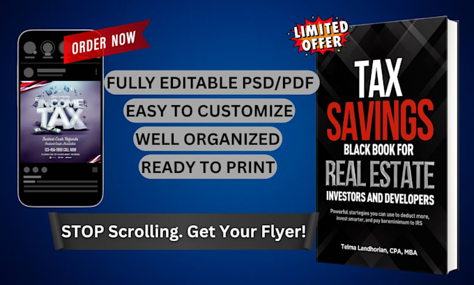 realistic dl flyer, tax, financial flyer and brochure