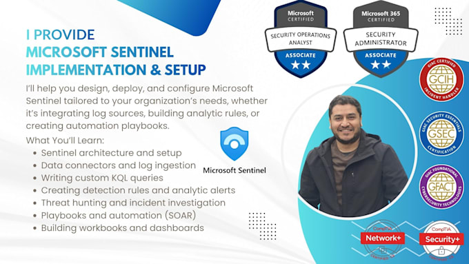 provide microsoft sentinel implementation and setup