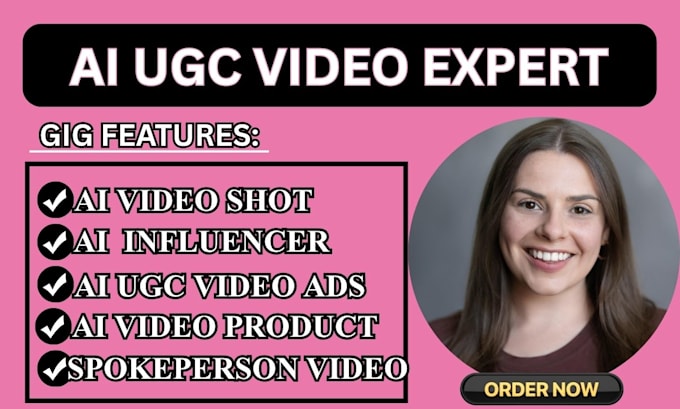 Create high converting ai ugc video ads spokesperson for your product ...