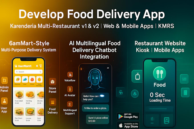 Build ai food delivery app karenderia multi restaurant crm booking v1 ...