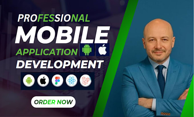 develop a professional android and ios mobile app using flutter or react native