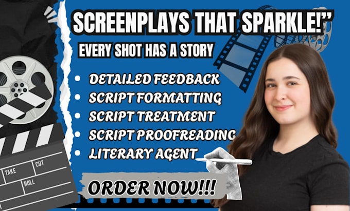 do movie script ghostwriting and script editing for your screenplay film script