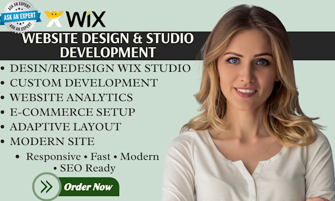 design or redesign a wix website that is modern responsive and converts
