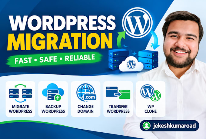 migrate wordpress, backup wordpress, change domain, transfer wordpress, wp clone