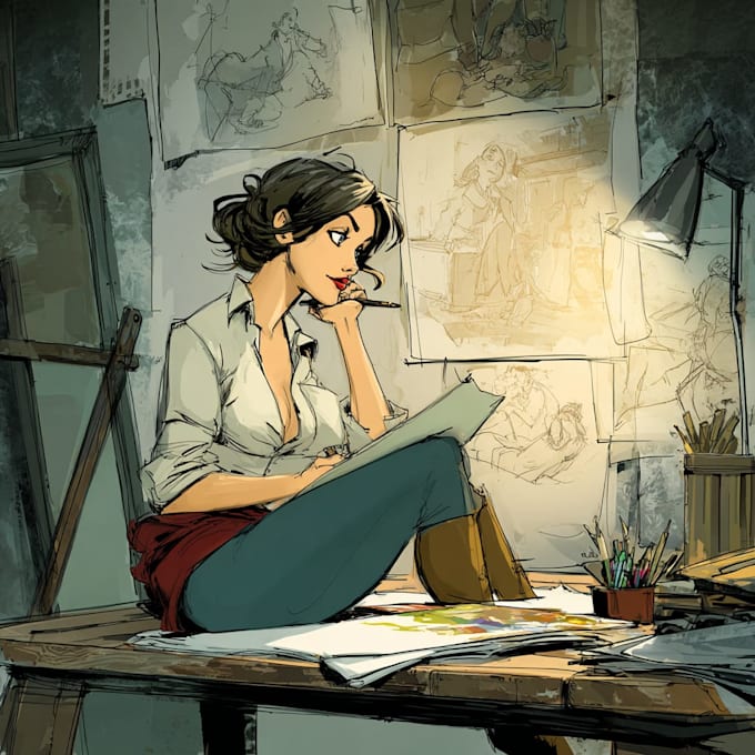 do comic book illustration with comic book illustrator