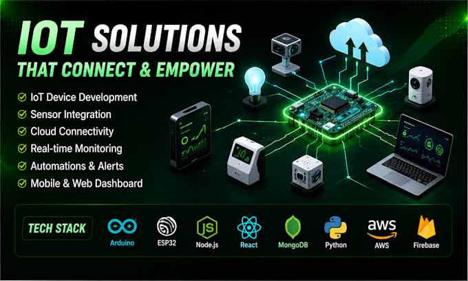 do expert arduino esp32 programming, iot projects and pcb design