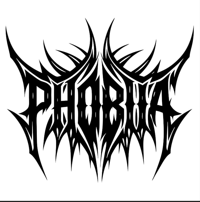 make professional metal,hardcore,punk logo