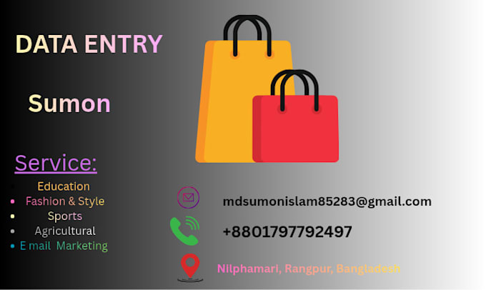 do online research and data entre for you