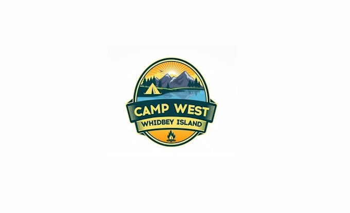 design high quality classic camp west logo