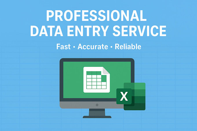 be your reliable data entry specialist for excel