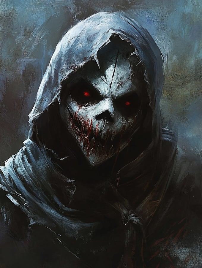 create fantasy horror character design