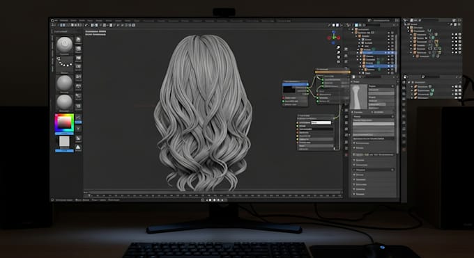 design high quality roblox hair ugc accessories