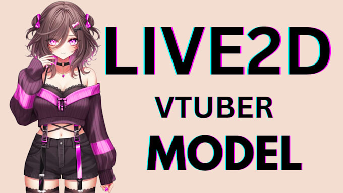 design and rig live 2d vtuber model for stream