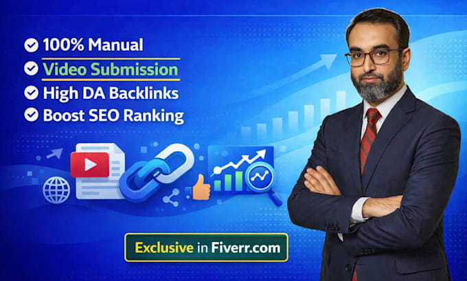 do manual video submission on high da sites for SEO backlinks