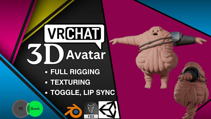 Do custom vrchat model, anime vrchat avatar, 3d furry avatar, vrc ...