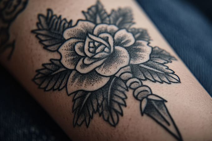 create old school or traditional tattoo design