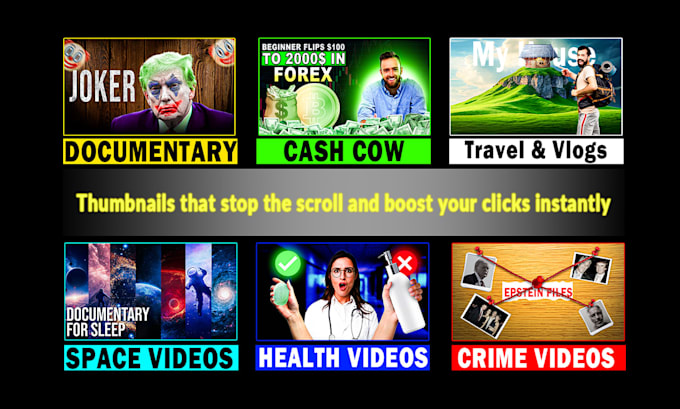 design unique youtube thumbnail for you