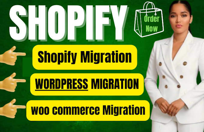 move your woocommerce or wordpress shop to shopify safely and quickly