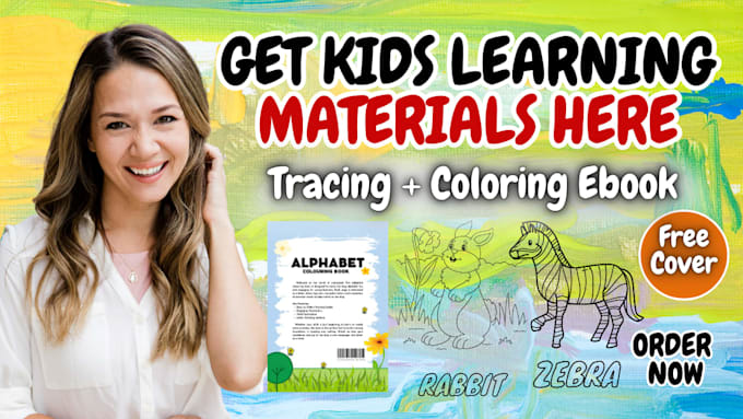 create structured kids learning materials, educational workbook, kids worksheet