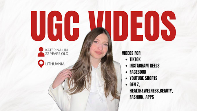 make a female engaging ugc video