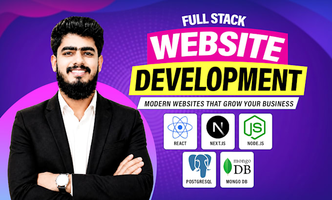 develop full stack websites, using reactjs, nextjs, and nodejs backend