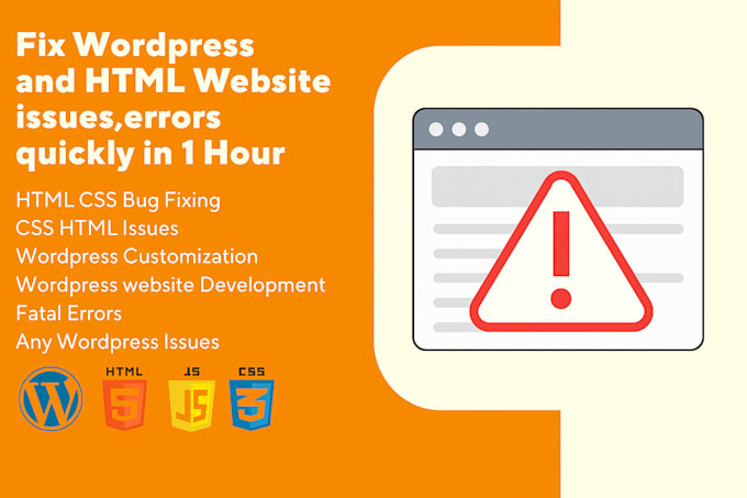 fix wordpress issues errors and website problems