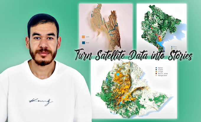 create interactive web 3d maps lulc, and advanced raster analysis ndvi, h, ndwi