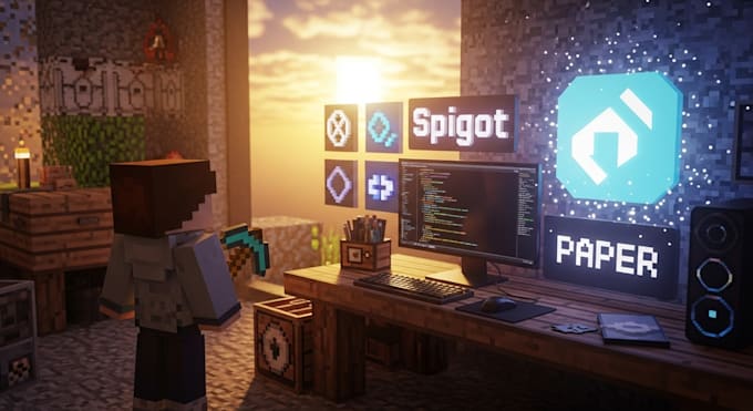 create custom minecraft plugin for spigot, bukkit, paper and smp server