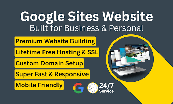 create a fast google sites website for business, personal or services