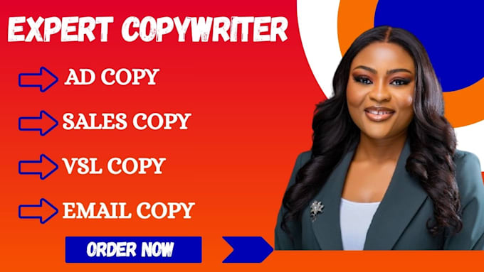write high converting sales copy ad copy email copy and vsl script that sells