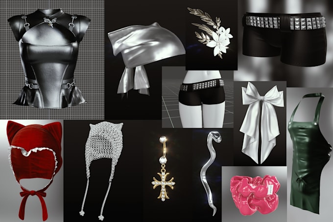 make high quality 3d clothes for second life