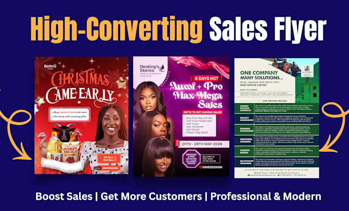 create a clean modern sales flyer that drives real sales