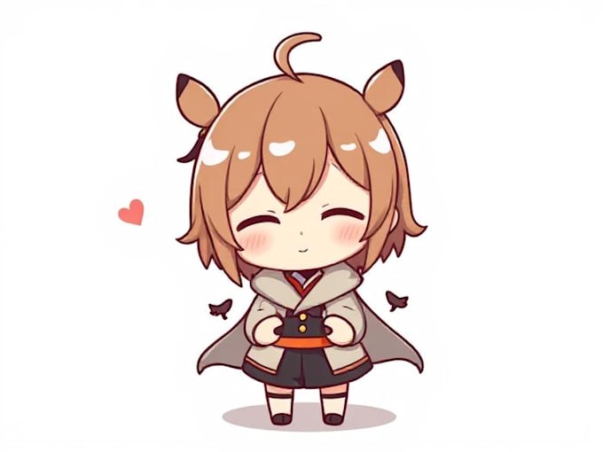 Draw chibi character with cute art style by Candanotton | Fiverr