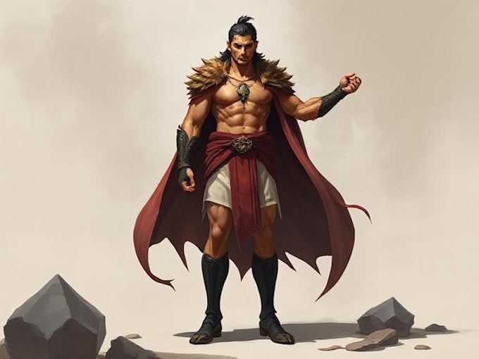 draw digital illustration in semi realistic style