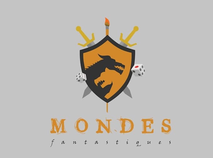 create particular unique logo for a war game store