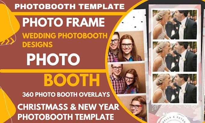 design 360 photo booth overlays, photobooth template, photo frame