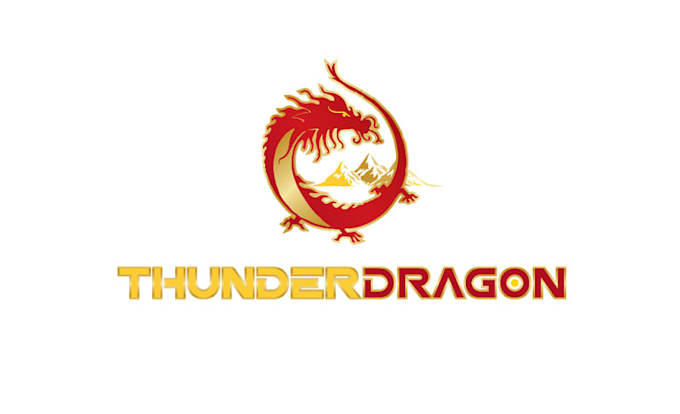 design motivation dragon adventure logo