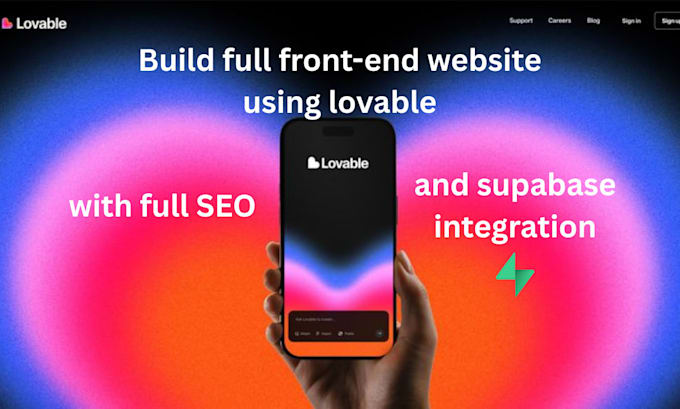 build lovable ai website, with supabase, saas app, vibe code