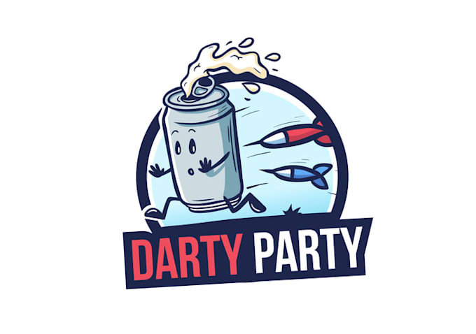 design minimal elegant darty party logo