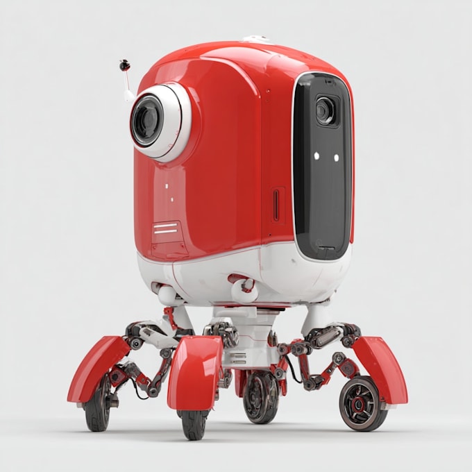 design robots of futuristic mecha for you