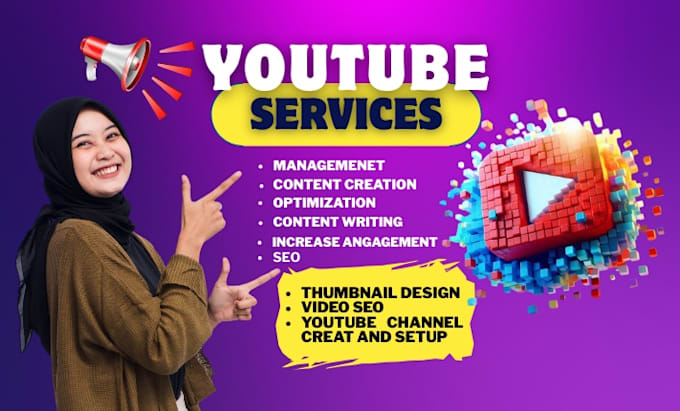 be your social media assistant as a youtube manager