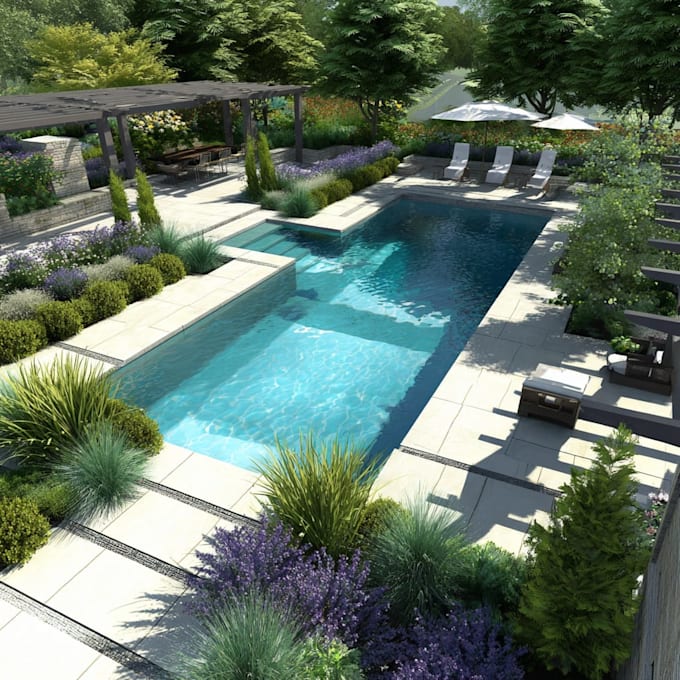 do landscape designing home garden high quality renderings