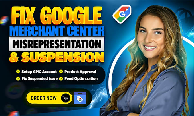 fix google merchant center suspension and misrepresentation