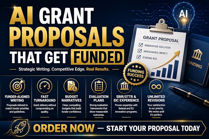 write and edit ai innovation grant proposals for startups and ngos